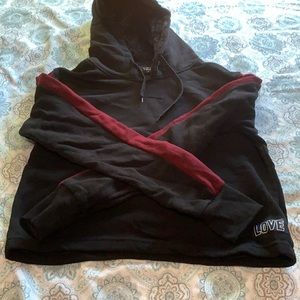 Kids Love Black and maroon sweater